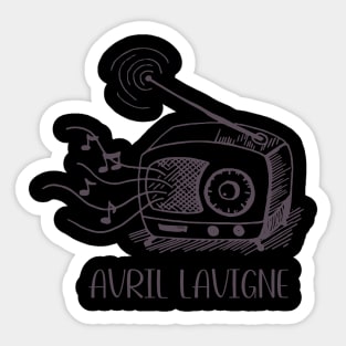 Listening Avril lavigne Sticker